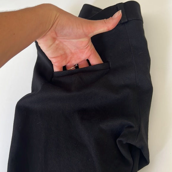 BANANA REPUBLIC SLOAN WOMENS PETITE BLACK SLACKS size 0 - Picture 13 of 13